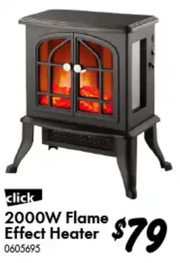 Bunnings click 2000W Flame Effect Heater offer