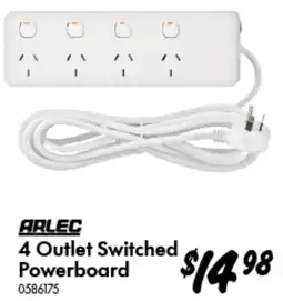 Bunnings ARLEC 4 Outlet Switched Powerboard offer