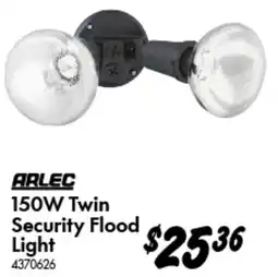Bunnings ARLEC 150W Twin Security Flood Light offer