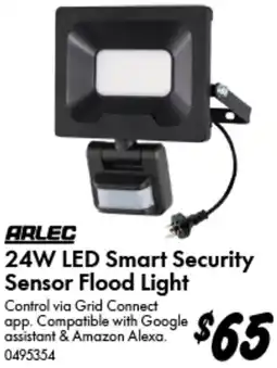 Bunnings ARLEC 24W LED Smart Security Sensor Flood Light offer