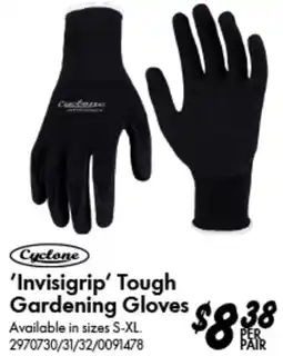 Bunnings Invisigrip Tough Gardening Gloves offer