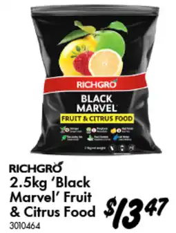 Bunnings Richgro Black Marvel Fruit & Citrus Food offer