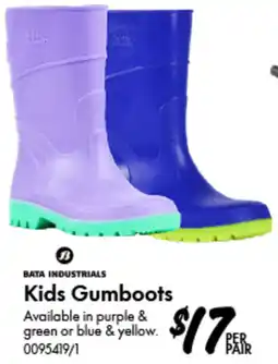 Bunnings BATA INDUSTRIALS Kids Gumboots offer