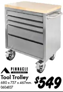 Bunnings PINNACLE Tool Trolley offer