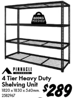 Bunnings 4 Tier Heavy Duty Shelving Unit offer