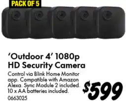 Bunnings Outdoor 4 1080p HD Security Camera offer