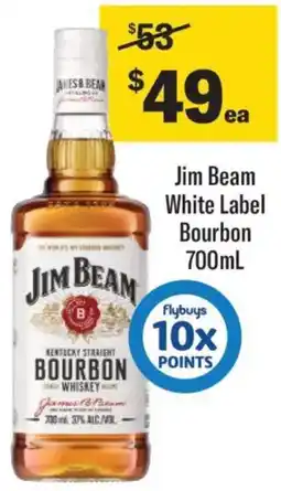 Liquorland Jim Beam White Label Bourbon offer