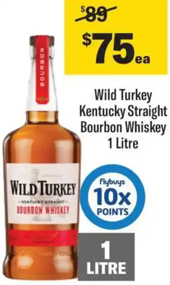 Liquorland Wild Turkey Kentucky Straight Bourbon Whiskey offer