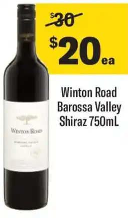Liquorland Winton Road Barossa Valley Shiraz offer