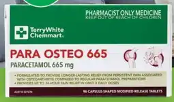 Terry White Terry White Chemmart Para Osteo 665 offer