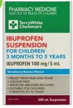Terry White TerryWhite Chemmart Ibuprofen Suspension offer