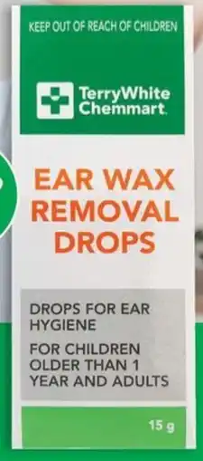 Terry White Terry White Chemmart Ear Wax Removal Drops offer