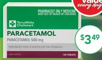 Terry White TerryWhite Chemmart Paracetamol offer