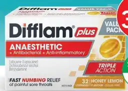 Terry White Difflam Plus Anaesthetic Triple Action Honey & Lemon offer