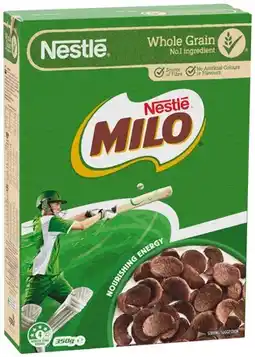 IGA Nestlé Milo Cereal 330‑350g Selected Varieties offer