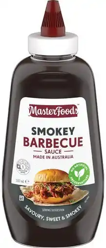 IGA MasterFoods Barbecue, Tomato Squeezy Sauce 500mL, Chilli Flakes 22g or Dried Coriander Leaves 5g offer
