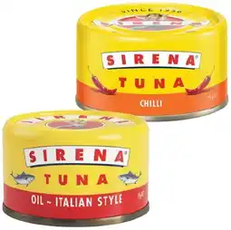 IGA Sirena Tuna 95g Selected Varieties offer