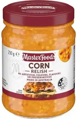 IGA MasterFoods Relish 250-260g Selected Varieties offer