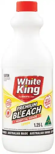 IGA White King Bleach 1.25 Litre Selected Varieties offer