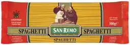 IGA San Remo Pasta 375‑500g Selected Varieties offer