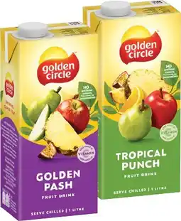 IGA Golden Circle Fruit Drink 1 Litre Selected Varieties offer
