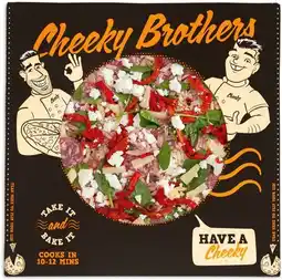 IGA Cheeky Brothers Pizza 600-750g Selected Varieties offer