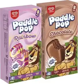 IGA Streets Paddle Pop 8 Pack Selected Varieties offer