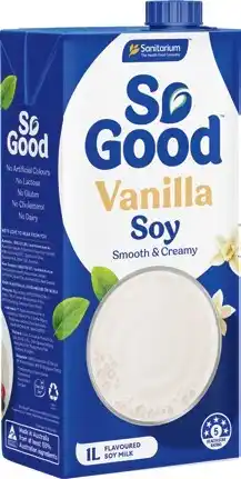 IGA Sanitarium So Good Vanilla Soy Milk, Oat or Almond High Protein Milk 1 Litre offer