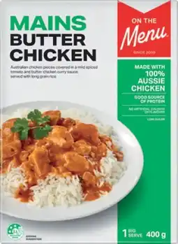 IGA On The Menu Frozen Meal 400g Selected Varieties offer