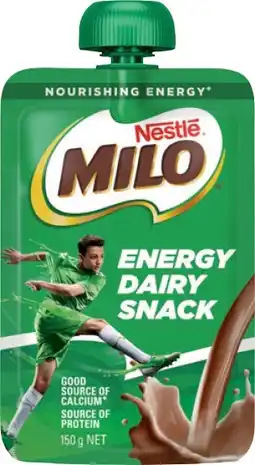 IGA Nestlé Milo Energy Dairy Snack 150g Selected Varieties offer