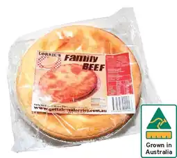 IGA Lorrie’s Family Beef Pie 650g offer