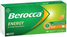 IGA Berocca Energy Effervescent Tablets 30 Pack Selected Varieties offer