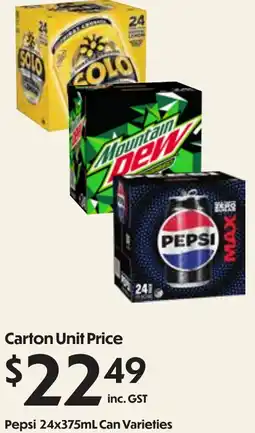 Campbells Wholesale Pepsi offer