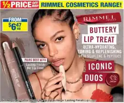 My Chemist Rimmel Oh My Gloss! Butter Me Up Lip Butter or Lasting Finish Lip Liner offer