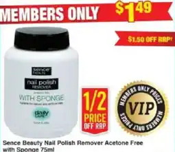 My Chemist Sence Beauty Nail Polish Remover Acetone Free with Sponge offer