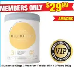 My Chemist Mumamoo Stage 3 Premium Toddler Milk 1-3 Years offer
