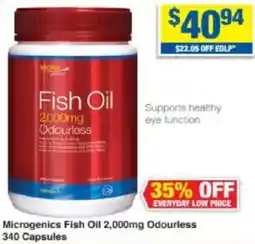 My Chemist Microgenics Fish Oil 2,000mg Odourless offer