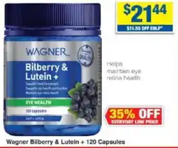 My Chemist Wagner Bilberry & Lutein + offer