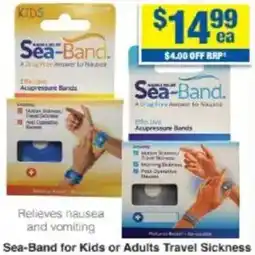 My Chemist Sea-Band for Kids or Adults Travel Sickness offer
