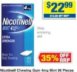 My Chemist Nicotinell Chewing Gum 4mg Mint offer