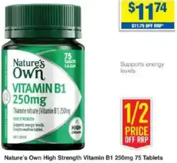 My Chemist Nature's Own High Strength Vitamin B1 250mg offer