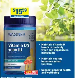 My Chemist Wagner Vitamin D3 1000IU offer