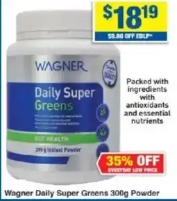 My Chemist Wagner Daily Super Greens 300g Powder offer