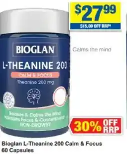 My Chemist Bioglan L-Theanine 200 Calm & Focus offer