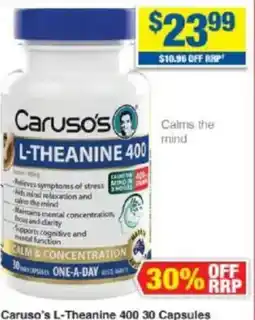 My Chemist Caruso's L-Theanine 400 offer