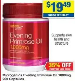 My Chemist Microgenics Evening Primrose Oil 1000mg offer