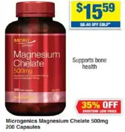 My Chemist Microgenics Magnesium Chelate 500mg offer