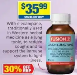 My Chemist Fusion Cough Lung Tonic offer