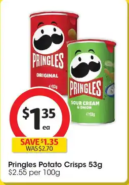 Coles Pringles Potato Crisps offer