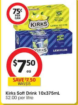 Coles Kirks Soft Drink offer